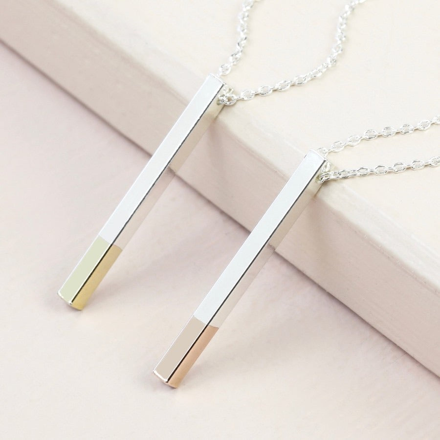 Message Bar Necklace