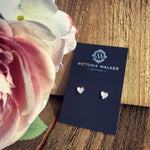 Concave Heart Studs