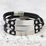 Men’s brushed bar bracelet