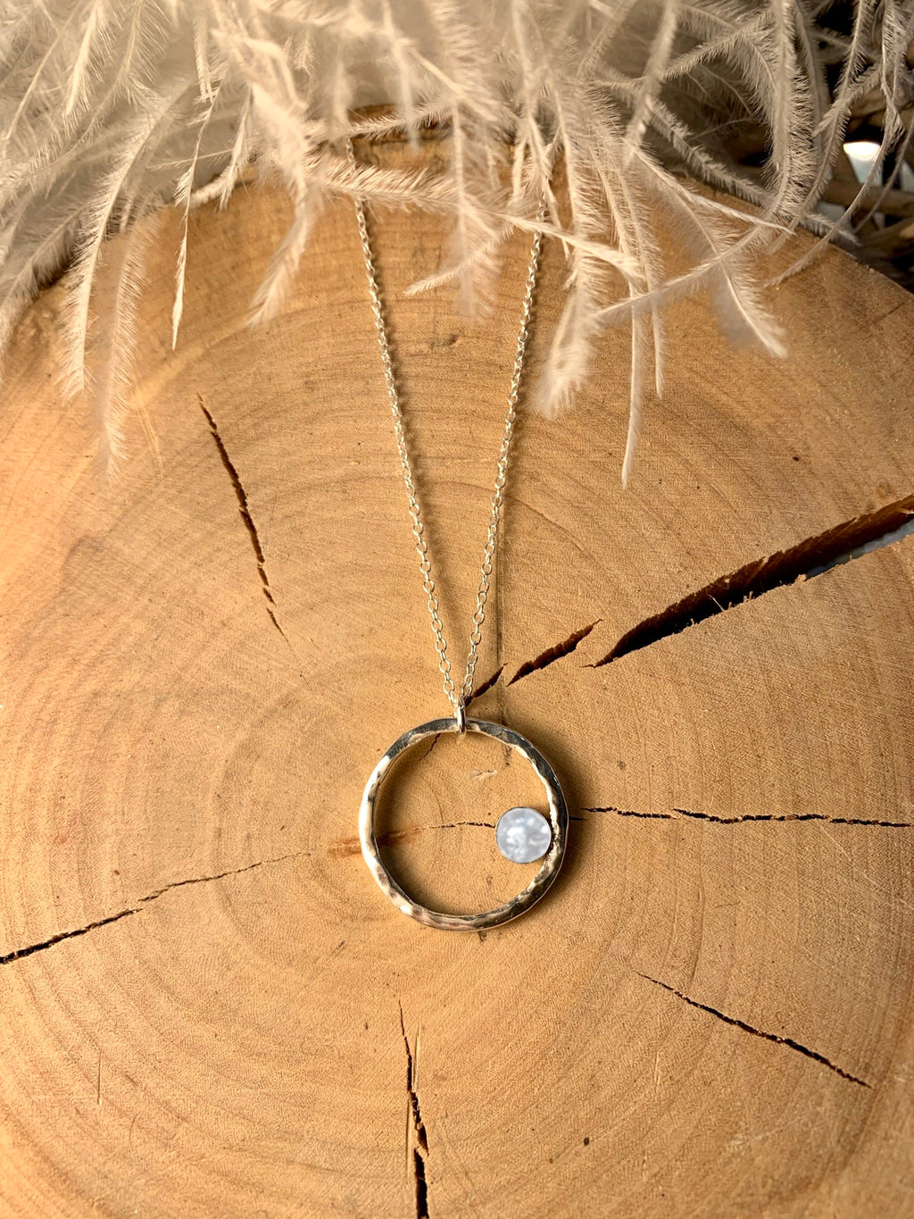 Breastmilk round pendant