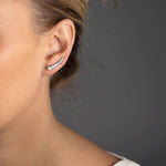 Graduated stones ear climber