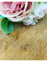 Linked hoop pendant