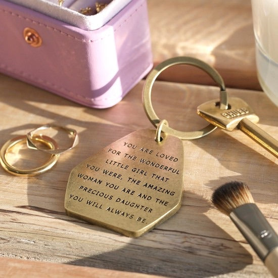 Brass keyring- daughter