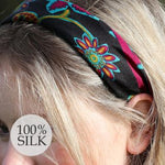 Purple mix silk scarf
