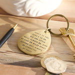 Brass keyring- sisters