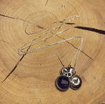 Pebble gemstone necklace