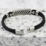 Men’s brushed bar bracelet