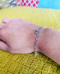 Rainbow charm bracelet