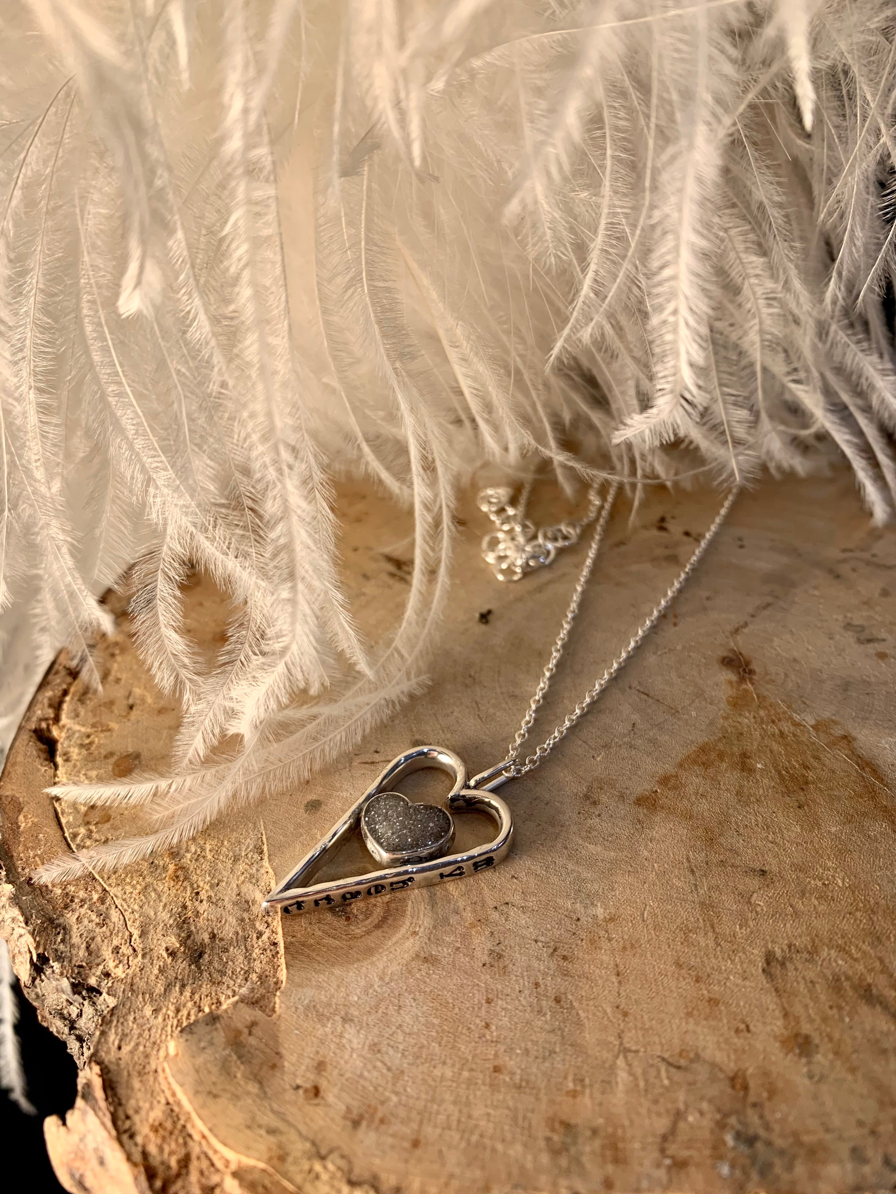 Hearts in hearts ashes pendant