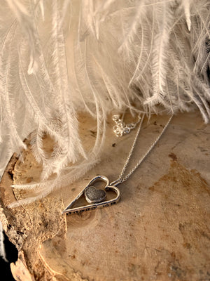 Hearts in hearts ashes pendant