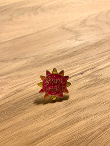 Enamel pin shine bright
