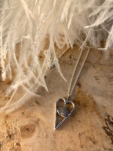 Hearts in hearts ashes pendant