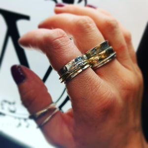 Feather spinning ring
