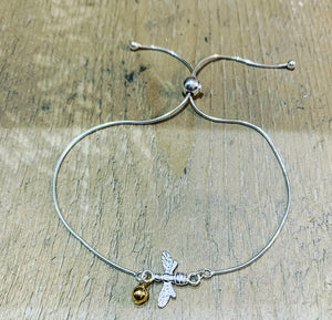 Just bee silver bracelet