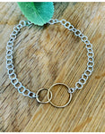 Linked hoop bracelet