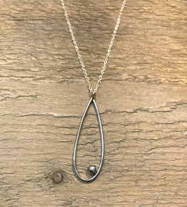 My Worlds teardrop pendant