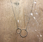 Linked hoop pendant