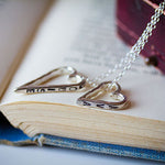 Engraved Double Heart Necklace