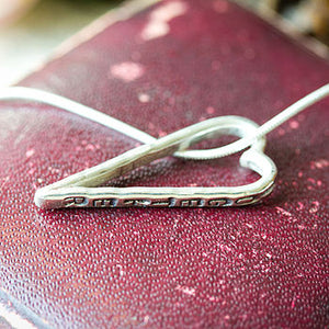 Engraved heart Necklace