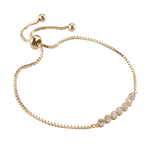 Dainty gold friendship bracelet